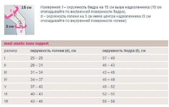 Бандаж колінний medi elastic knee support 605