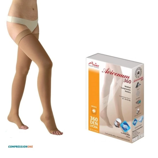 Компрессионные чулки с хлопком Aries Avicenum 360 COTTON